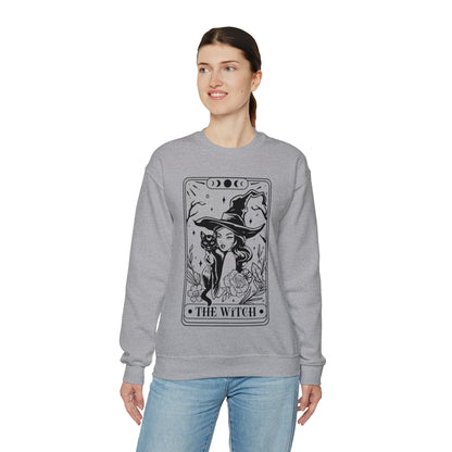 The Witch Tarot Card Unisex Heavy Blend™ Crewneck Sweatshirt