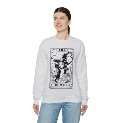 The Witch Tarot Card Unisex Heavy Blend™ Crewneck Sweatshirt