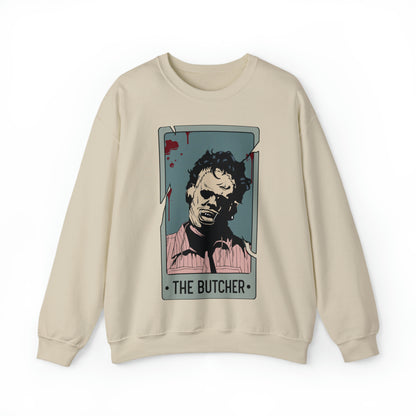 The Butcher Tarot Card Unisex Heavy Blend™ Crewneck Sweatshirt