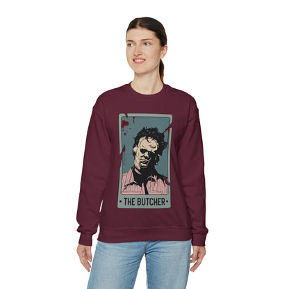 The Butcher Tarot Card Unisex Heavy Blend™ Crewneck Sweatshirt