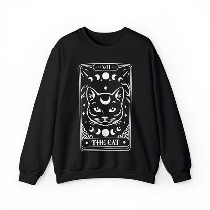 The Cat Tarot Card Unisex Heavy Blend™ Crewneck Sweatshirt
