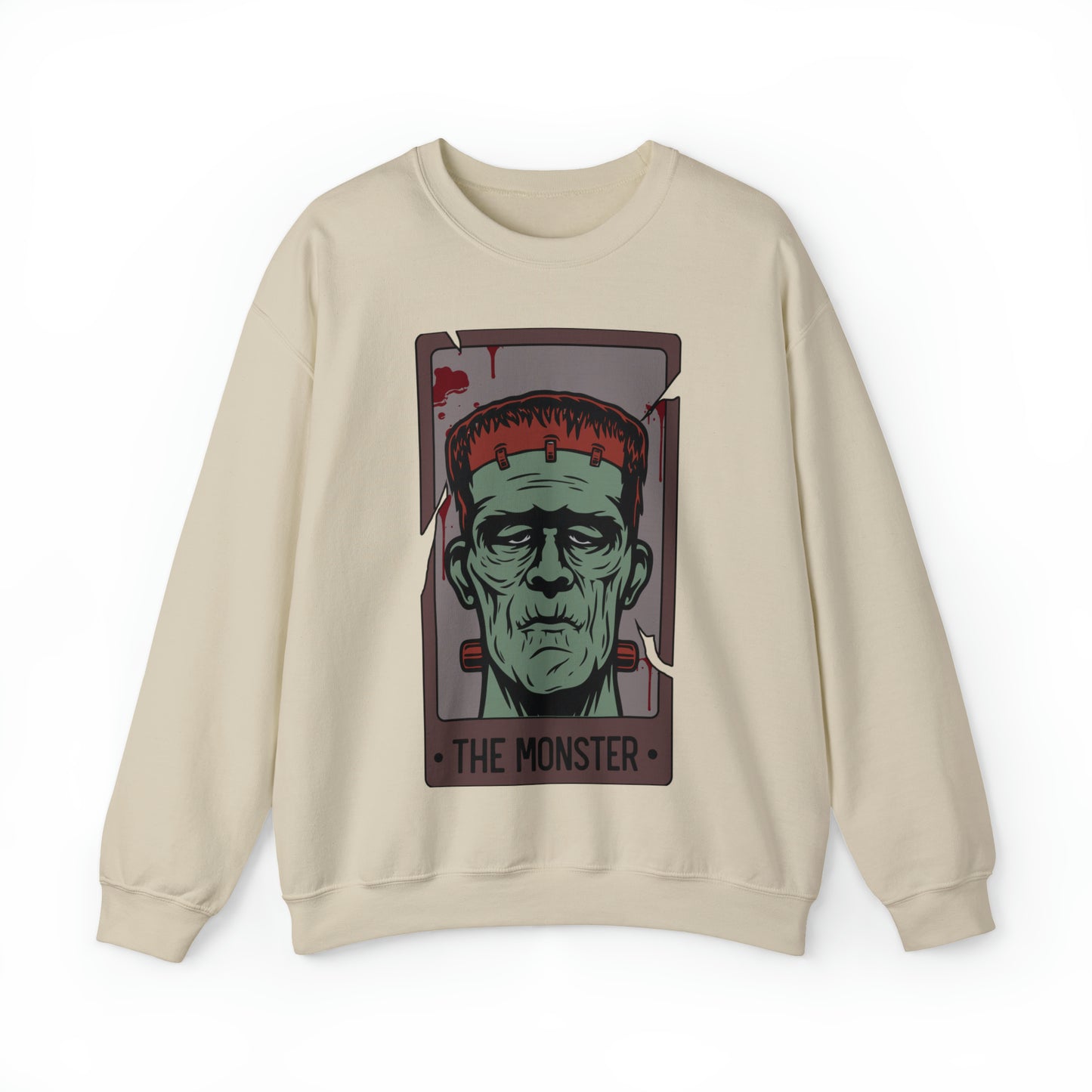 The Monster Tarot Card Unisex Heavy Blend™ Crewneck Sweatshirt
