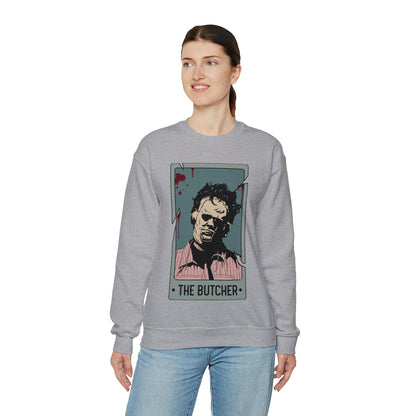 The Butcher Tarot Card Unisex Heavy Blend™ Crewneck Sweatshirt