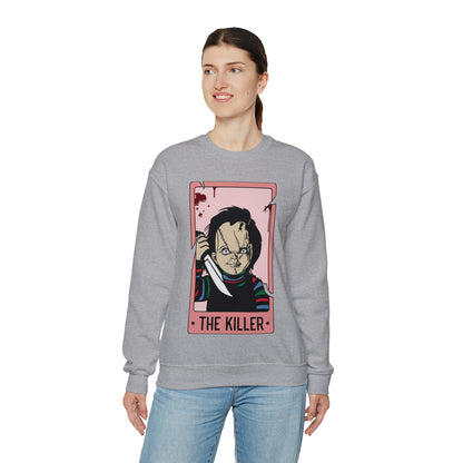 The Killer Tarot Card Unisex Heavy Blend™ Crewneck Sweatshirt