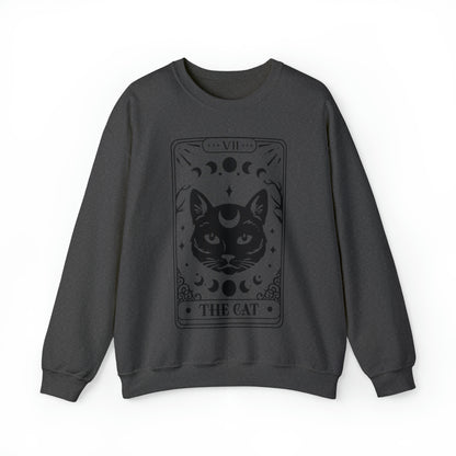 The Cat Tarot Card Unisex Heavy Blend™ Crewneck Sweatshirt