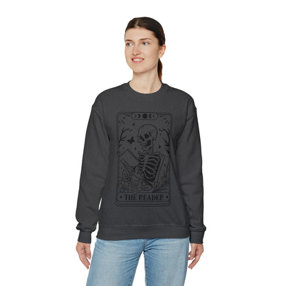 The Reader Tarot Card Unisex Heavy Blend™ Crewneck Sweatshirt