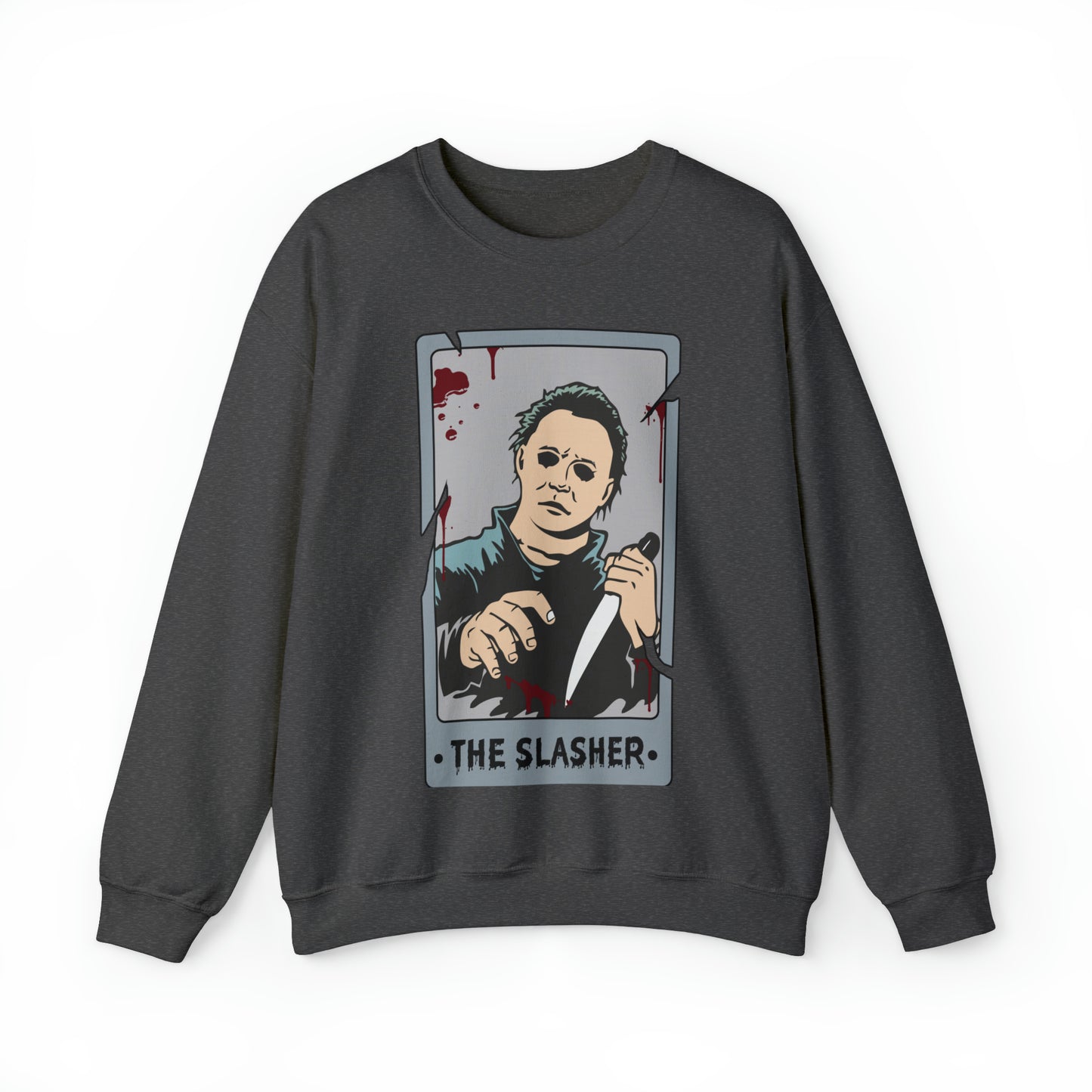 The Slasher Tarot Card Unisex Heavy Blend™ Crewneck Sweatshirt