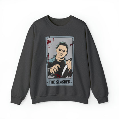 The Slasher Tarot Card Unisex Heavy Blend™ Crewneck Sweatshirt