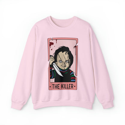 The Killer Tarot Card Unisex Heavy Blend™ Crewneck Sweatshirt