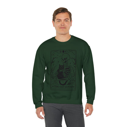 The Cat Lover Tarot Card Unisex Heavy Blend™ Crewneck Sweatshirt