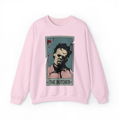 The Butcher Tarot Card Unisex Heavy Blend™ Crewneck Sweatshirt