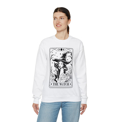 The Witch Tarot Card Unisex Heavy Blend™ Crewneck Sweatshirt
