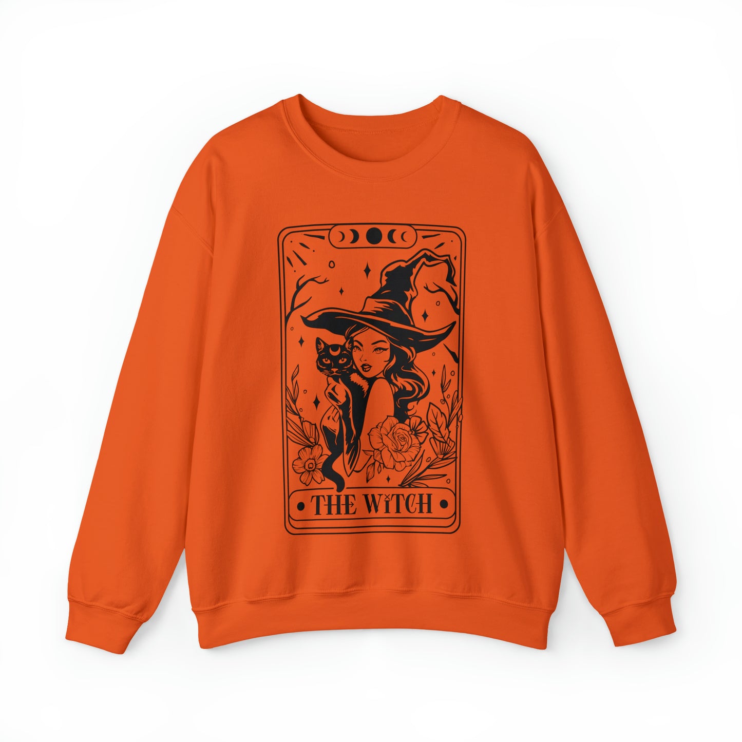 The Witch Tarot Card Unisex Heavy Blend™ Crewneck Sweatshirt