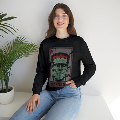 The Monster Tarot Card Unisex Heavy Blend™ Crewneck Sweatshirt