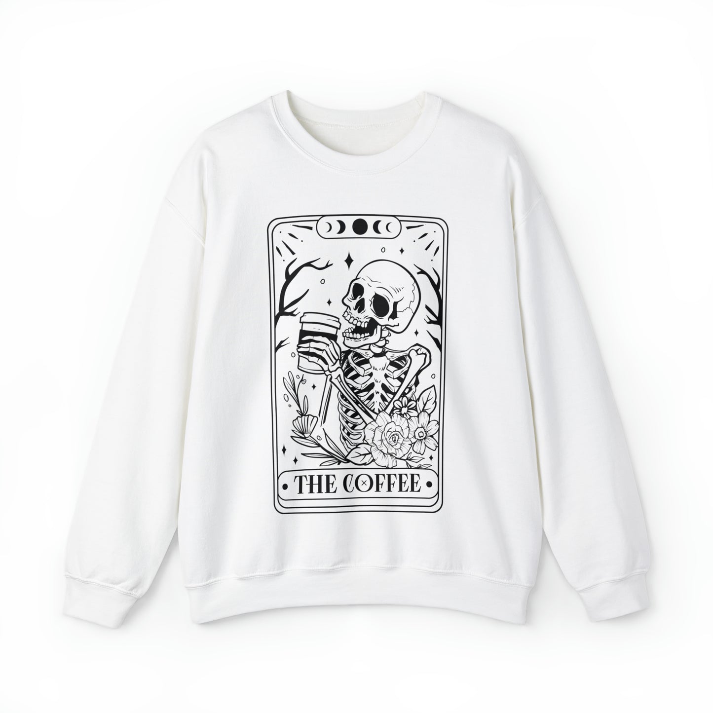 The Coffee Tarot Card Unisex Heavy Blend™ Crewneck Sweatshirt