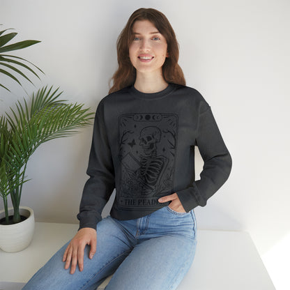 The Reader Tarot Card Unisex Heavy Blend™ Crewneck Sweatshirt