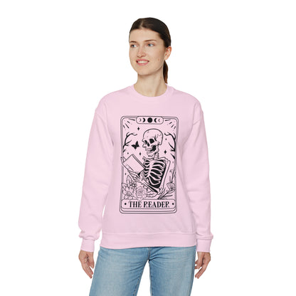 The Reader Tarot Card Unisex Heavy Blend™ Crewneck Sweatshirt