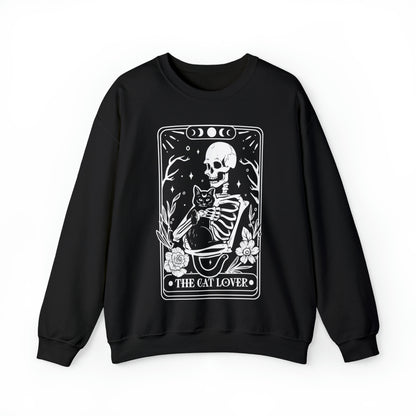 The Cat Lover Tarot Card Unisex Heavy Blend™ Crewneck Sweatshirt