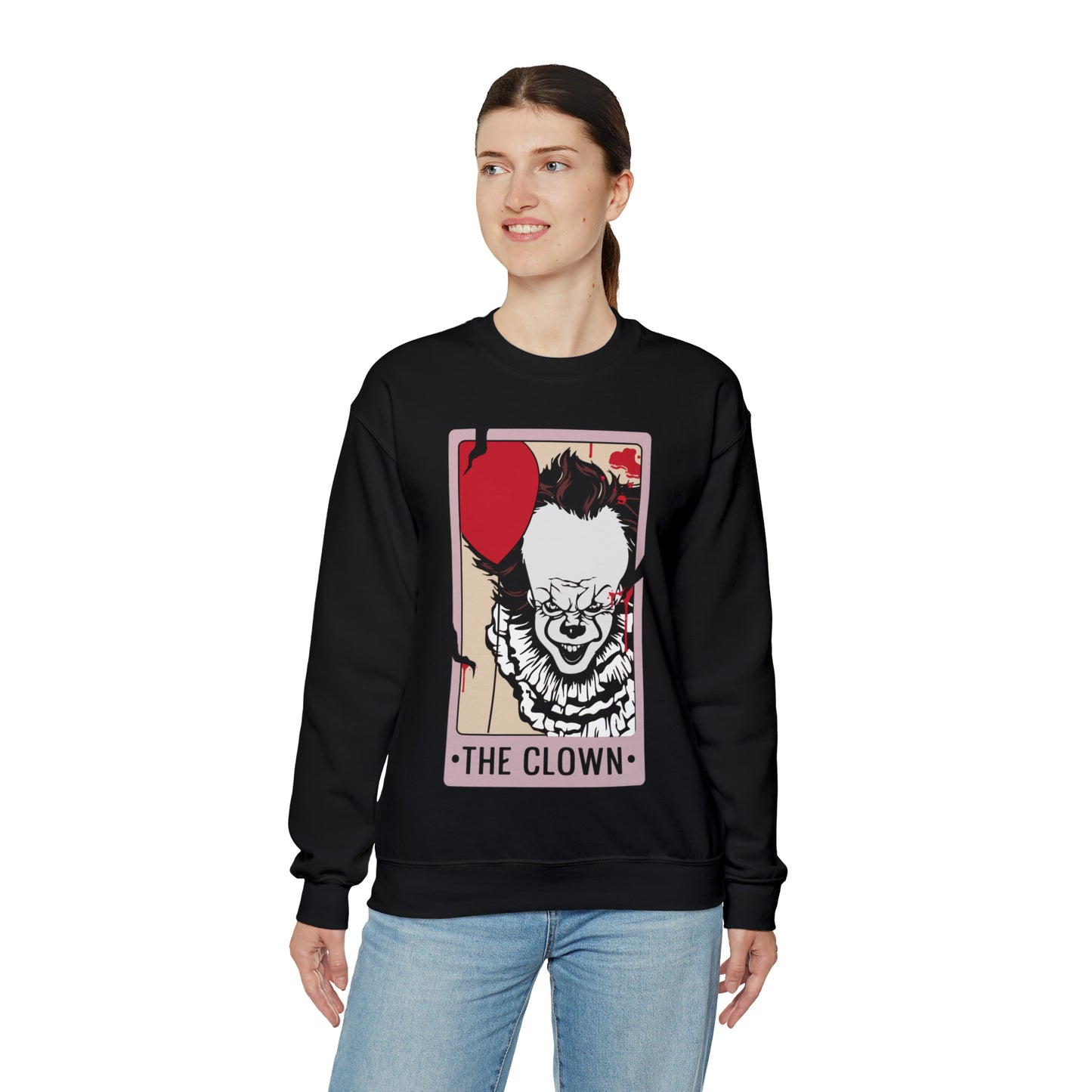 The Clown Tarot Card Unisex Heavy Blend™ Crewneck Sweatshirt