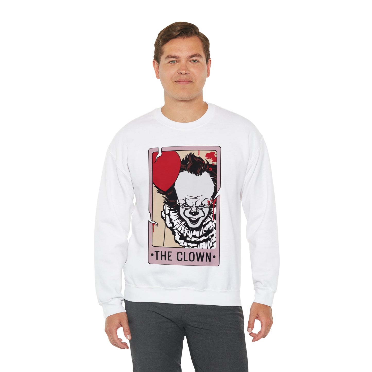The Clown Tarot Card Unisex Heavy Blend™ Crewneck Sweatshirt