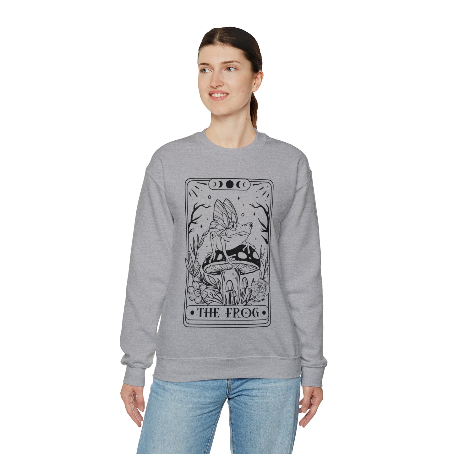 The Frog Tarot Card Unisex Heavy Blend™ Crewneck Sweatshirt