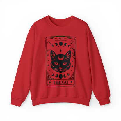 The Cat Tarot Card Unisex Heavy Blend™ Crewneck Sweatshirt