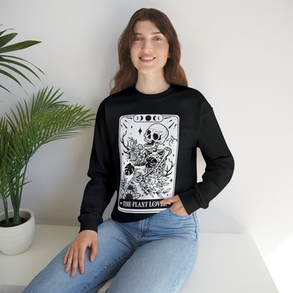 The Plant Lover Tarot Card Unisex Heavy Blend™ Crewneck Sweatshirt