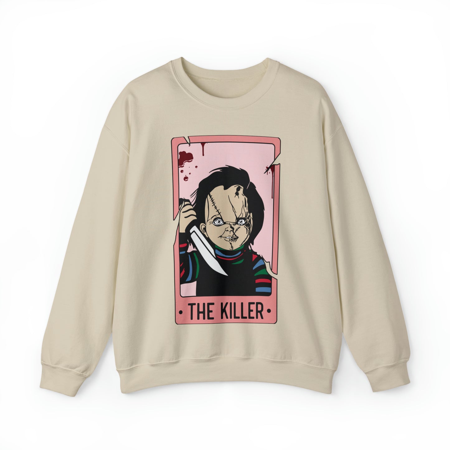 The Killer Tarot Card Unisex Heavy Blend™ Crewneck Sweatshirt
