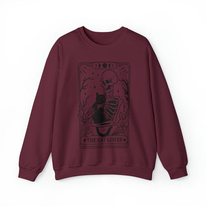 The Cat Lover Tarot Card Unisex Heavy Blend™ Crewneck Sweatshirt