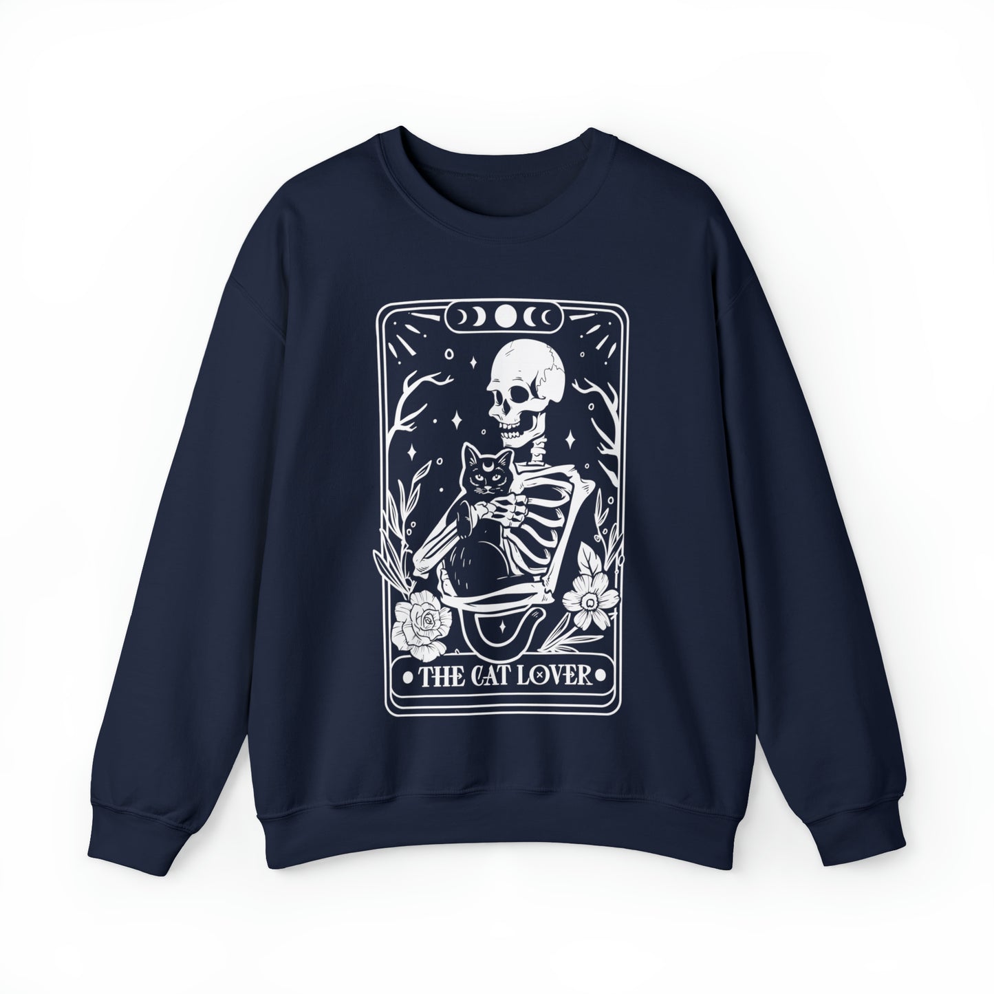 The Cat Lover Tarot Card Unisex Heavy Blend™ Crewneck Sweatshirt