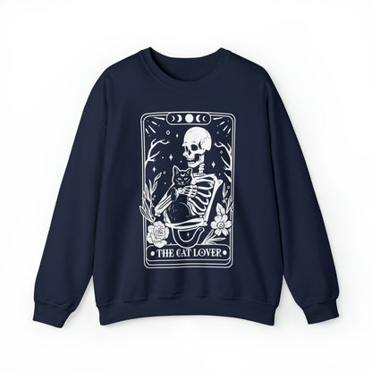 The Cat Lover Tarot Card Unisex Heavy Blend™ Crewneck Sweatshirt