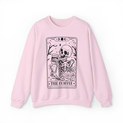 The Coffee Tarot Card Unisex Heavy Blend™ Crewneck Sweatshirt