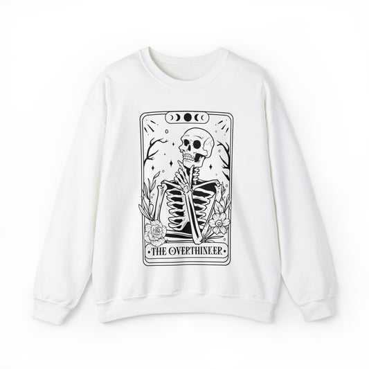 The Overthinker Tarot Card Unisex Heavy Blend™ Crewneck Sweatshirt