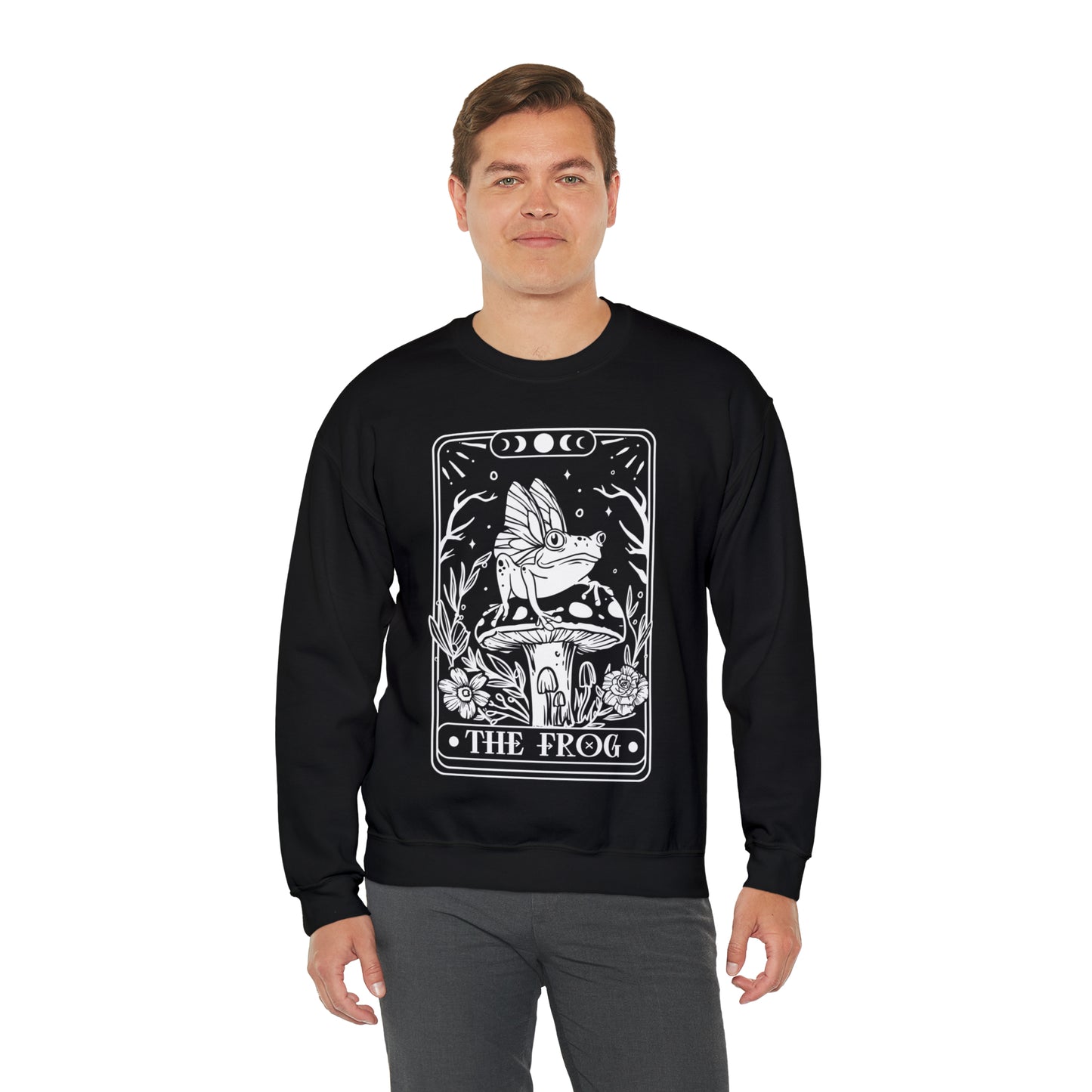 The Frog Tarot Card Unisex Heavy Blend™ Crewneck Sweatshirt