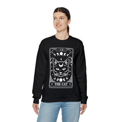 The Cat Tarot Card Unisex Heavy Blend™ Crewneck Sweatshirt