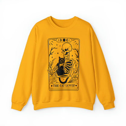 The Cat Lover Tarot Card Unisex Heavy Blend™ Crewneck Sweatshirt