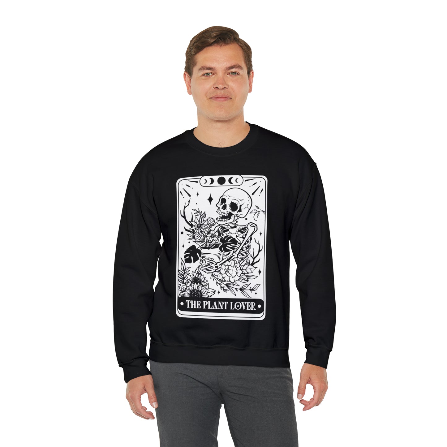 The Plant Lover Tarot Card Unisex Heavy Blend™ Crewneck Sweatshirt