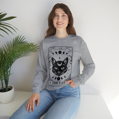 The Cat Tarot Card Unisex Heavy Blend™ Crewneck Sweatshirt