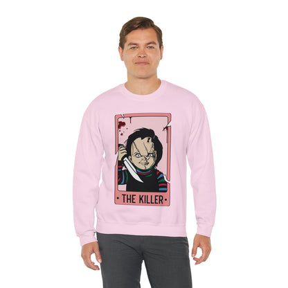 The Killer Tarot Card Unisex Heavy Blend™ Crewneck Sweatshirt