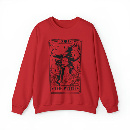 The Witch Tarot Card Unisex Heavy Blend™ Crewneck Sweatshirt
