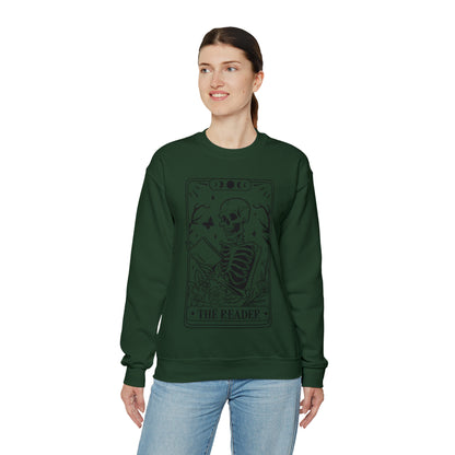 The Reader Tarot Card Unisex Heavy Blend™ Crewneck Sweatshirt