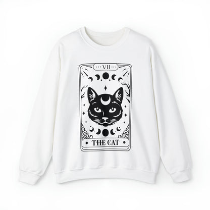 The Cat Tarot Card Unisex Heavy Blend™ Crewneck Sweatshirt