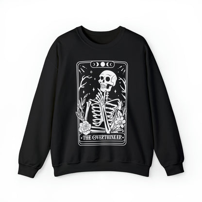 The Overthinker Tarot Card Unisex Heavy Blend™ Crewneck Sweatshirt
