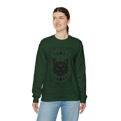 The Cat Tarot Card Unisex Heavy Blend™ Crewneck Sweatshirt