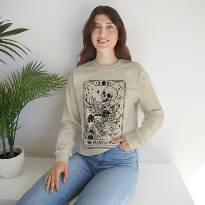 The Plant Lover Tarot Card Unisex Heavy Blend™ Crewneck Sweatshirt