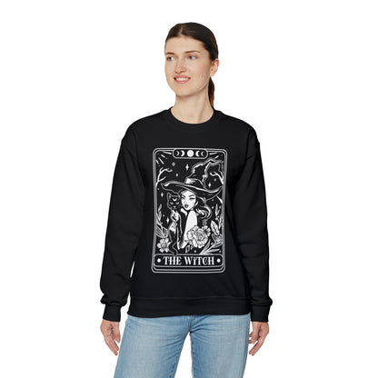 The Witch Tarot Card Unisex Heavy Blend™ Crewneck Sweatshirt