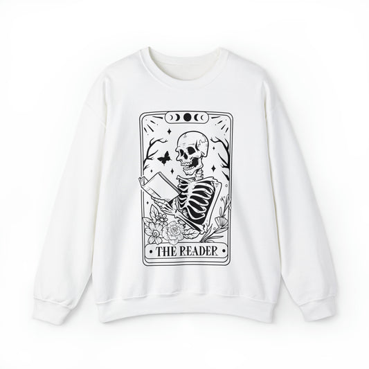 The Reader Tarot Card Unisex Heavy Blend™ Crewneck Sweatshirt