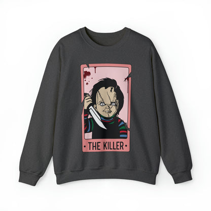 The Killer Tarot Card Unisex Heavy Blend™ Crewneck Sweatshirt