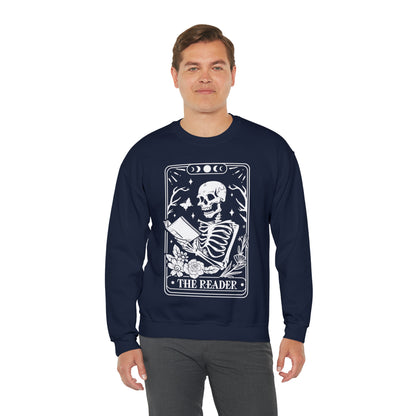 The Reader Tarot Card Unisex Heavy Blend™ Crewneck Sweatshirt