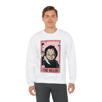 The Killer Tarot Card Unisex Heavy Blend™ Crewneck Sweatshirt